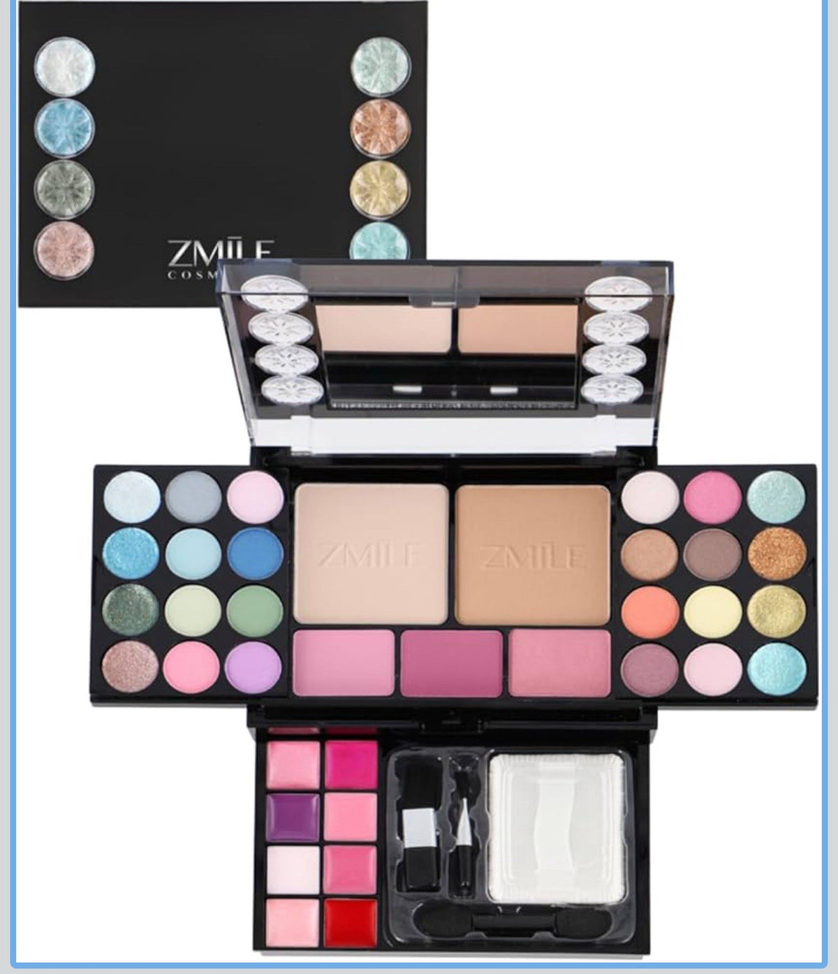 Palette Maquillage Diamonds | Vegan | Format Voyage | Idéale Sac à Main