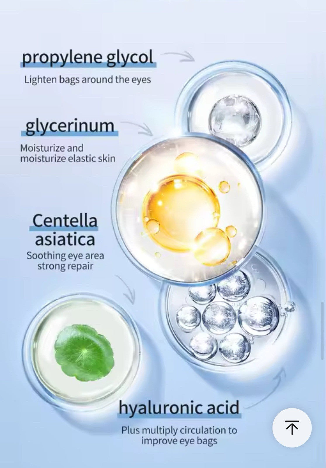 Crème Yeux Électrique OCHEAL – Anti-Rides, Anti-Poches, Acide Hyaluronique, 20g