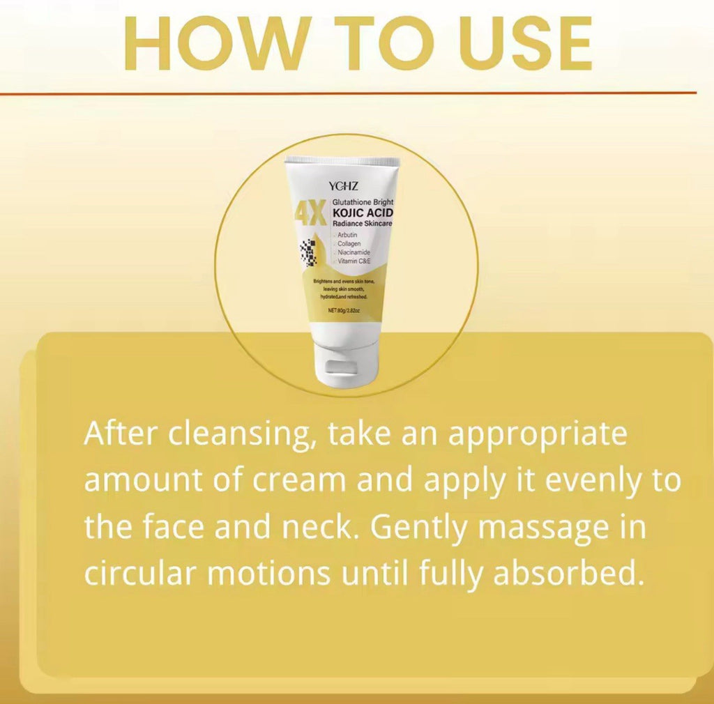Crème Kojic Acid 80g – Anti‑Taches & Éclat – Niacinamide, Arbutin, Vit C