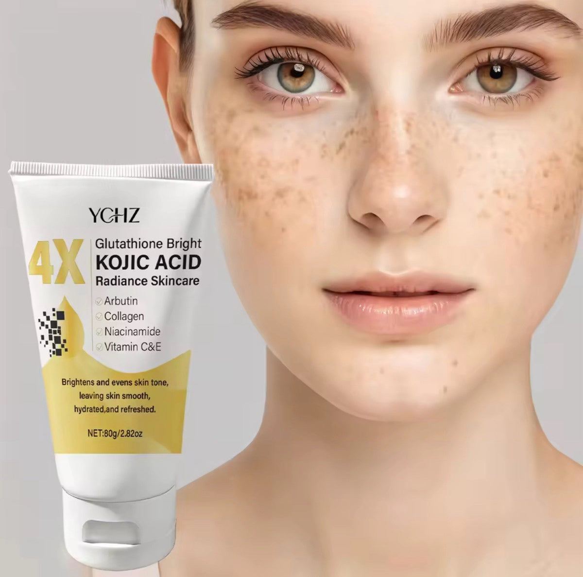 Crème Kojic Acid 80g – Anti‑Taches & Éclat – Niacinamide, Arbutin, Vit C