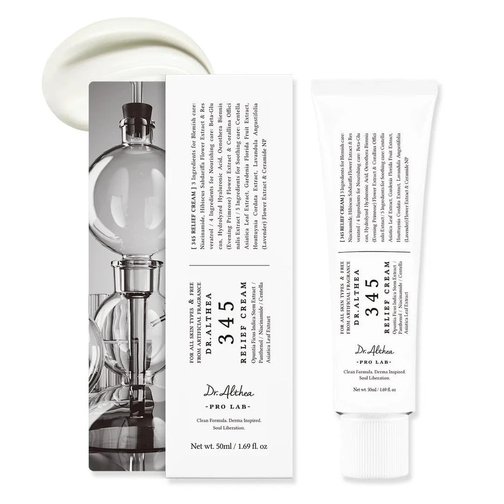 Crème Visage 345 Relief – Hydratante, Apaisante, Niacinamide & PDRN – 50 ml Vegan