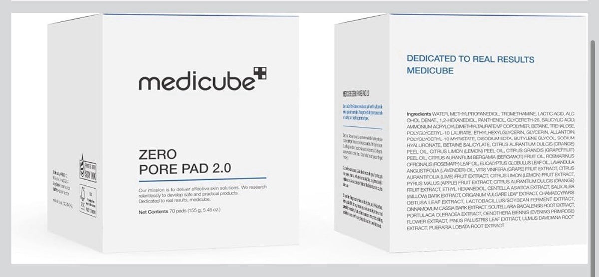 Medicube Zero Pore Pads 2.0 – AHA 4,5% & BHA – 70 Pads – Pores Affinés Peau Lisse