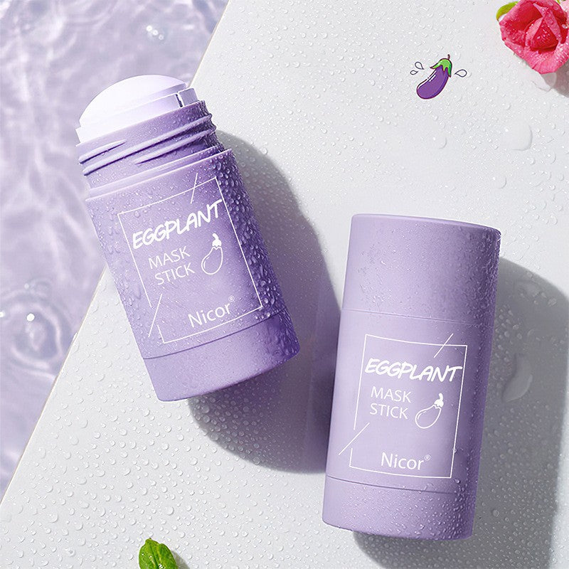 Masque Nettoyant Stick Thé Vert/Aubergine – Purifiant, Anti‑Sébum, Éclat du Teint