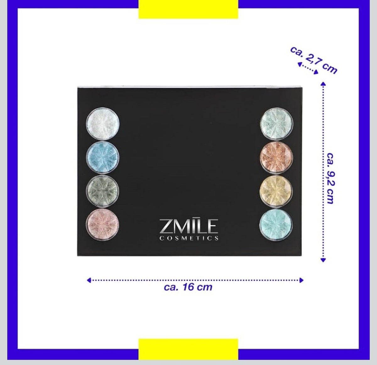 Palette Maquillage Diamonds | Vegan | Format Voyage | Idéale Sac à Main