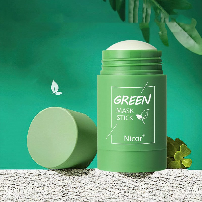 Masque Nettoyant Stick Thé Vert/Aubergine – Purifiant, Anti‑Sébum, Éclat du Teint