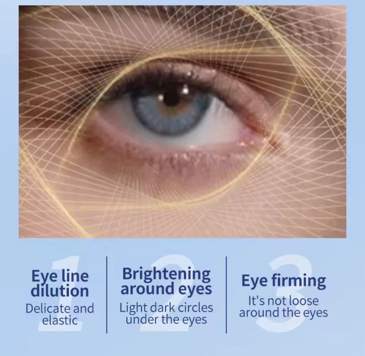 Crème Yeux Électrique OCHEAL – Anti-Rides, Anti-Poches, Acide Hyaluronique, 20g