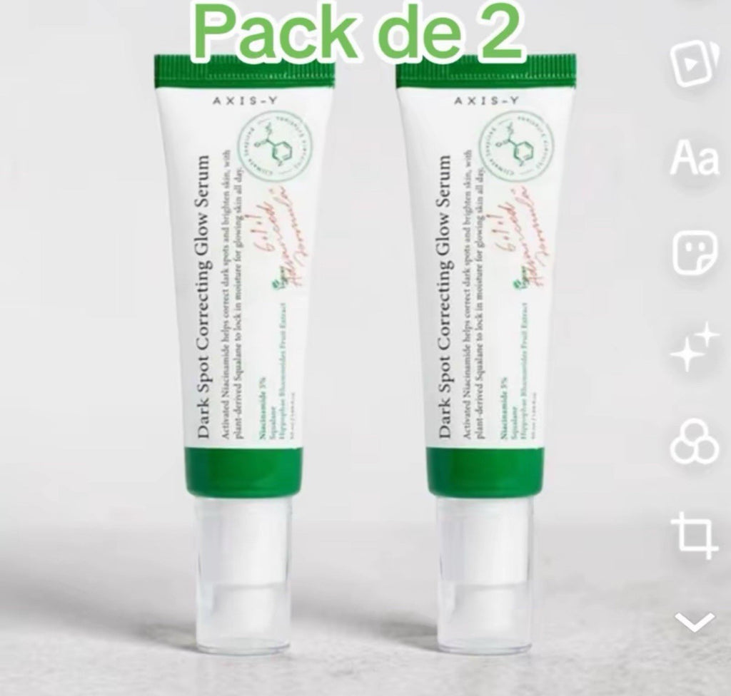 Lot de 2 AXIS‑Y Dark Spot Serum – Anti‑Taches, Cicatrices, Glow – Format Économique