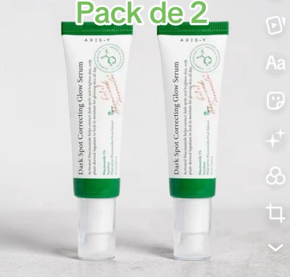Lot de 2 AXIS‑Y Dark Spot Serum – Anti‑Taches, Cicatrices, Glow – Format Économique