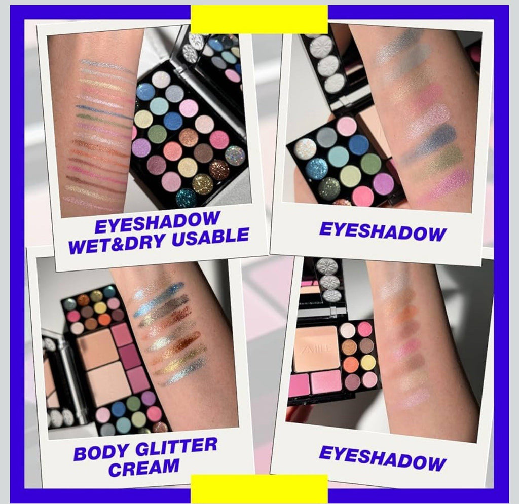 Palette Maquillage Diamonds | Vegan | Format Voyage | Idéale Sac à Main