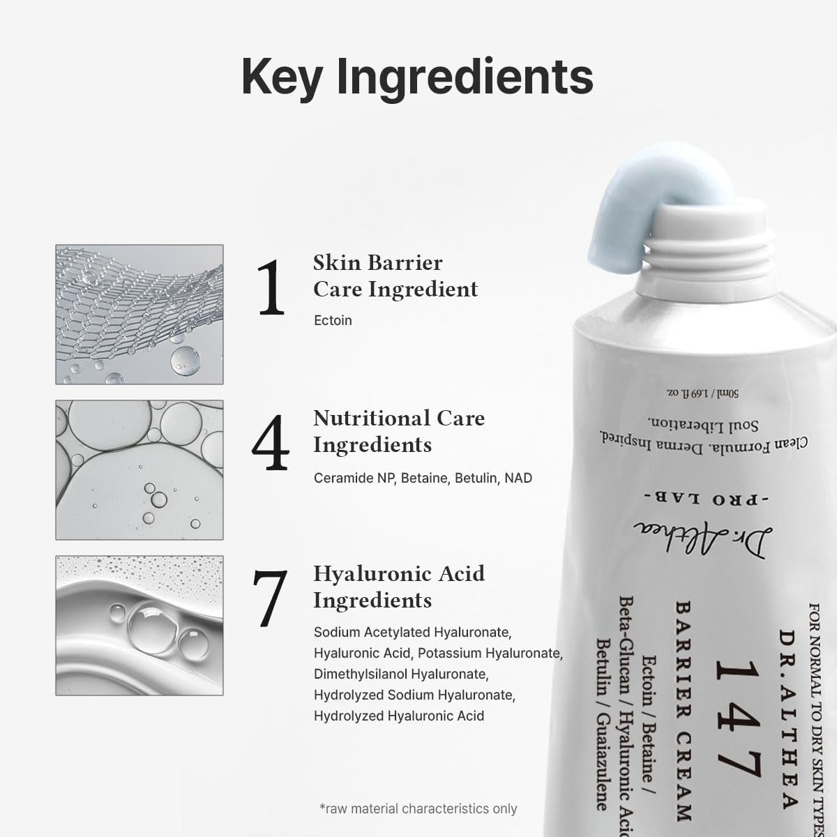 Dr.Althea 147 Barrier Cream 50ml – Crème Hydratante à l’Acide Hyaluronique 7HA
