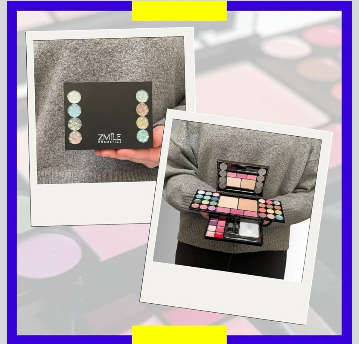 Palette Maquillage Diamonds | Vegan | Format Voyage | Idéale Sac à Main