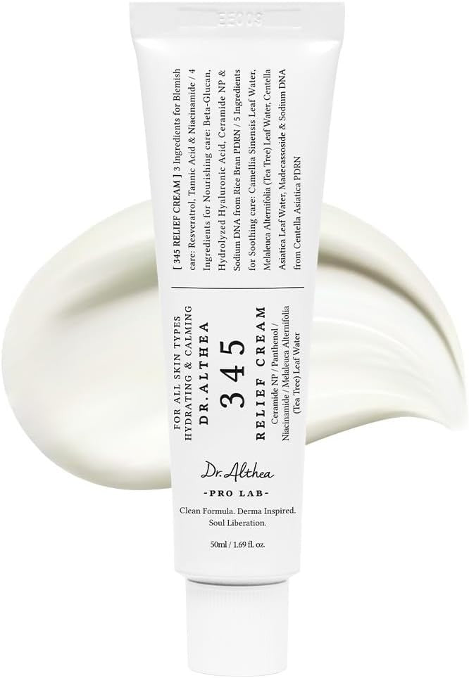 Crème Visage 345 Relief – Hydratante, Apaisante, Niacinamide & PDRN – 50 ml Vegan